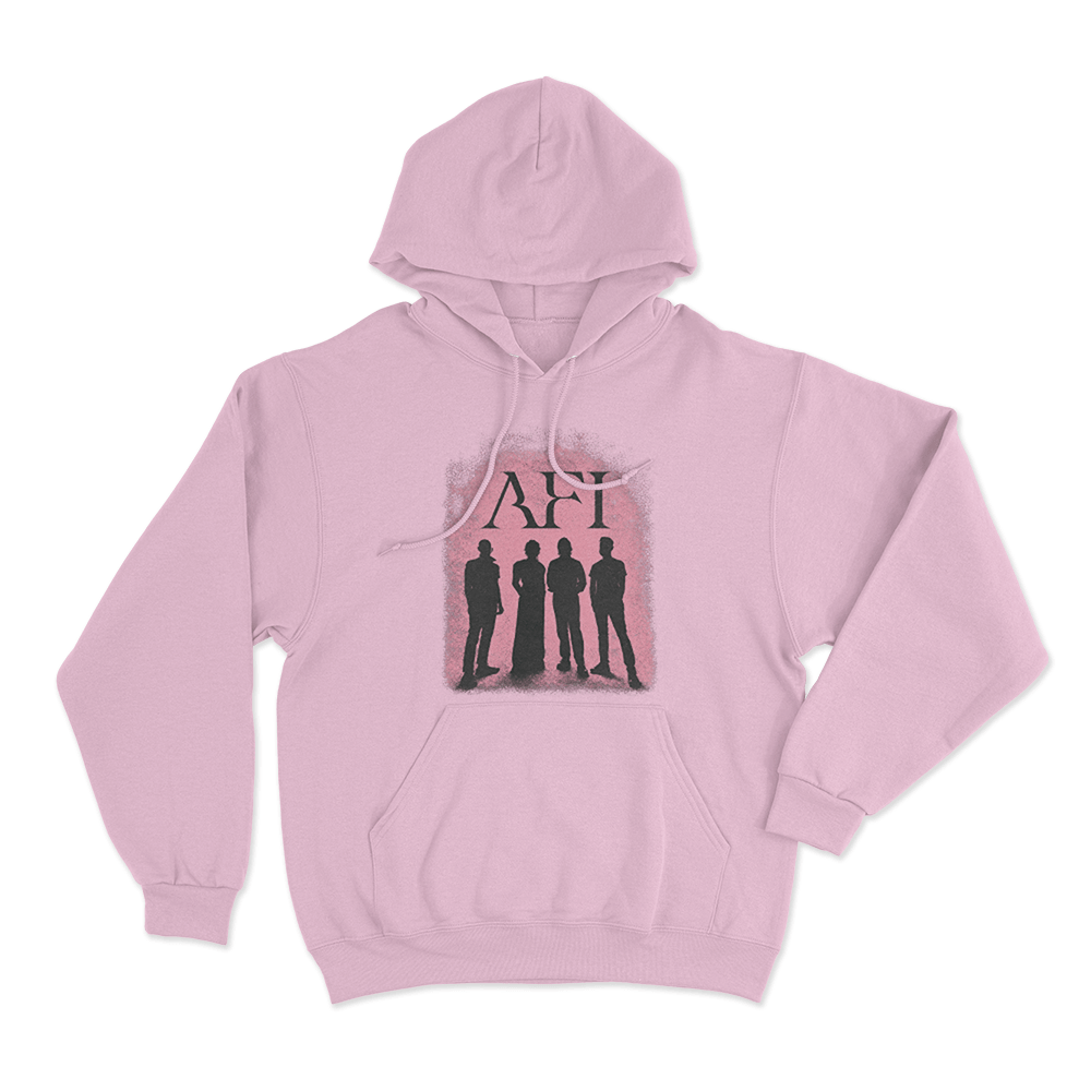AFI Silhouette Photo Unisex Hoodie Pink AFI Silhouette Photo Unisex Hoodie Pink