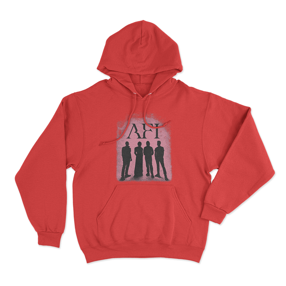AFI Silhouette Photo Unisex Hoodie Red AFI Silhouette Photo Unisex Hoodie Red