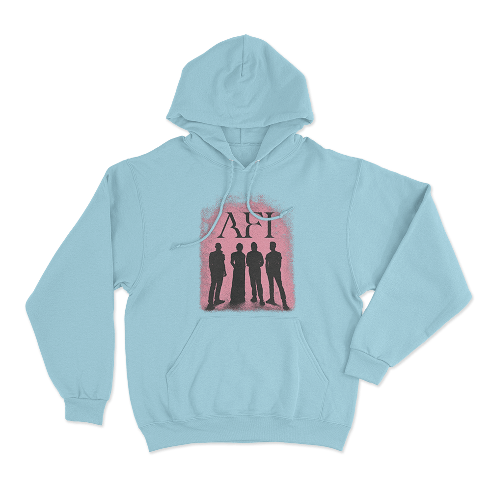 AFI Silhouette Photo Unisex Hoodie Sky Blue AFI Silhouette Photo Unisex Hoodie Sky Blue